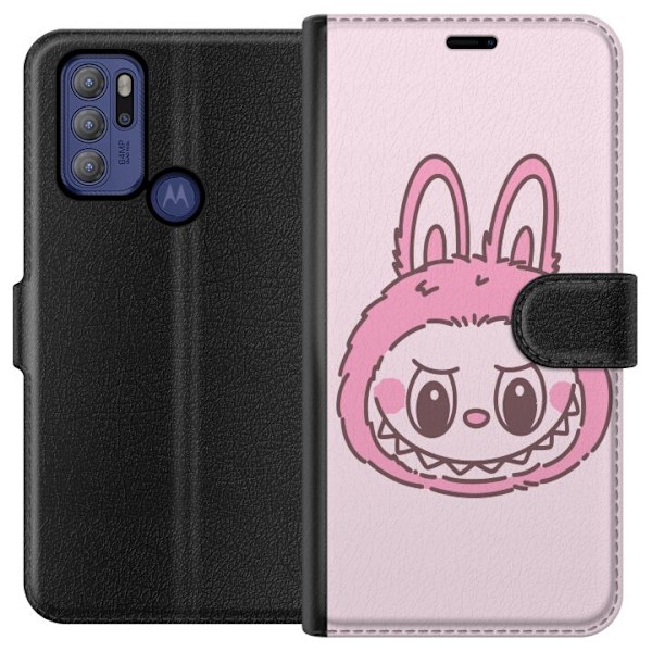 Motorola Moto G60S Tegnebogsetui Labubu Dyrekreds Bunny Udgave