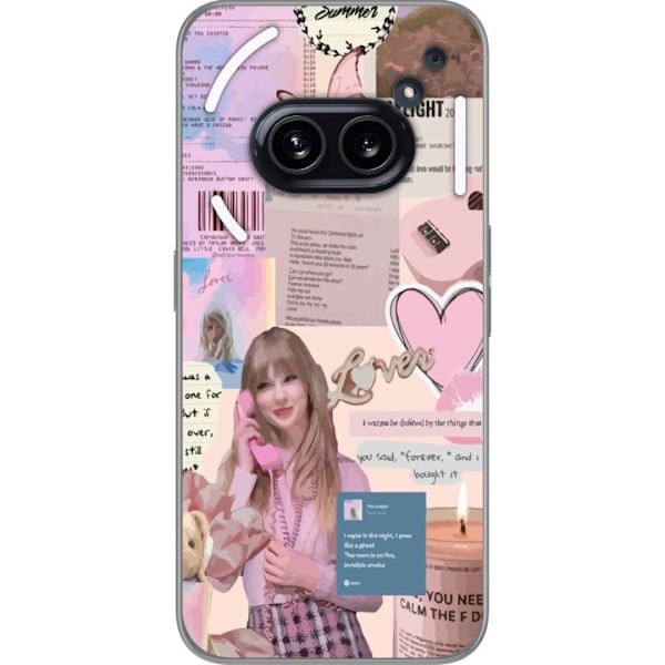 Nothing Phone (2a) Gennemsigtig cover Taylor Swift