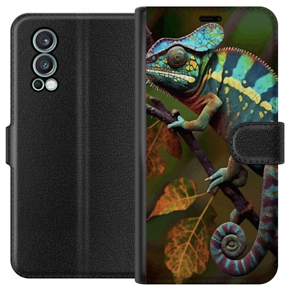 OnePlus Nord 2 5G Tegnebogsetui Edderkop Grafisk Streetwear Design Dyremønster Moderne Bylivsstil Populært Motiv Kreativ Kunst Trend