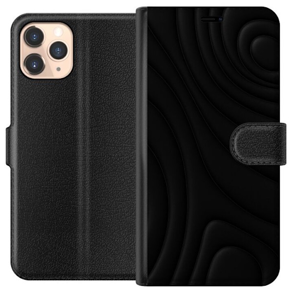Apple iPhone 11 Pro Plånboksfodral Black Waves