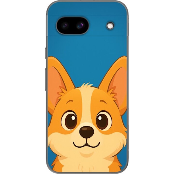 Google Pixel 8a Läpinäkyvä kuori Hello Corgi
