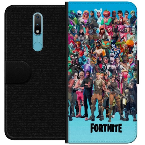 Nokia 2.4 Lompakkokotelo Fortnite