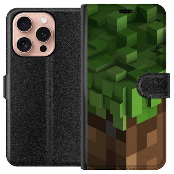 Apple iPhone 16 Pro Lompakkokotelo Minecraft