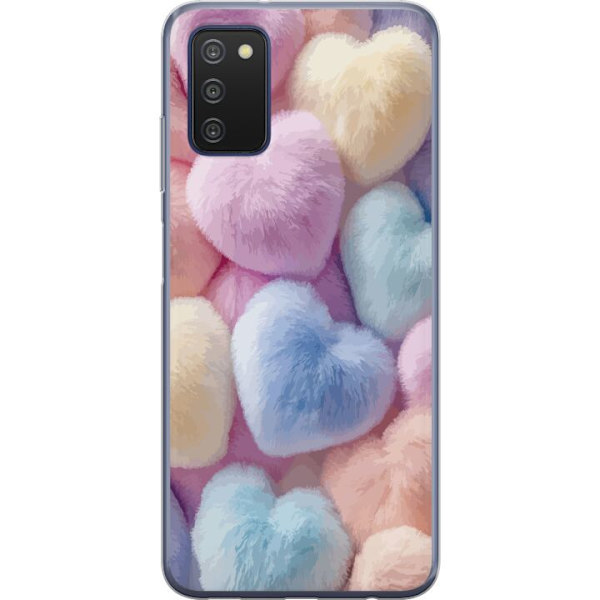 Samsung Galaxy A03s Gennemsigtig cover Hjerter Kærlighed Grafisk Design Romantisk Motiv Populær Symbol Grafisk Mønster Dekoration
