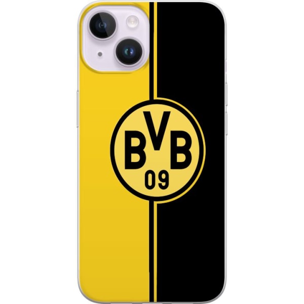 Apple iPhone 15 Läpinäkyvä kuori Borussia Dortmund