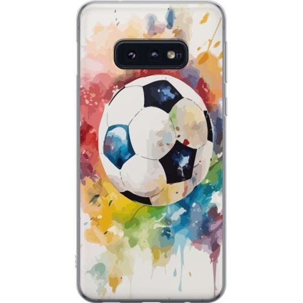Samsung Galaxy S10e Läpinäkyvä kuori Jalkapallo