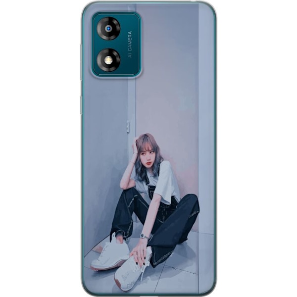 Motorola Moto E13 Läpinäkyvä kuori Lisa from Blackpink – K-pop Style Icon