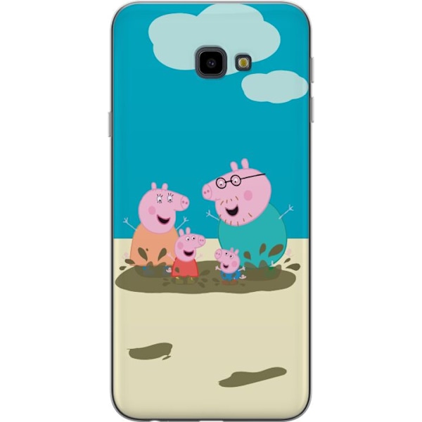 Samsung Galaxy J4+ Läpinäkyvä kuori Greta Possu Perhe Jori