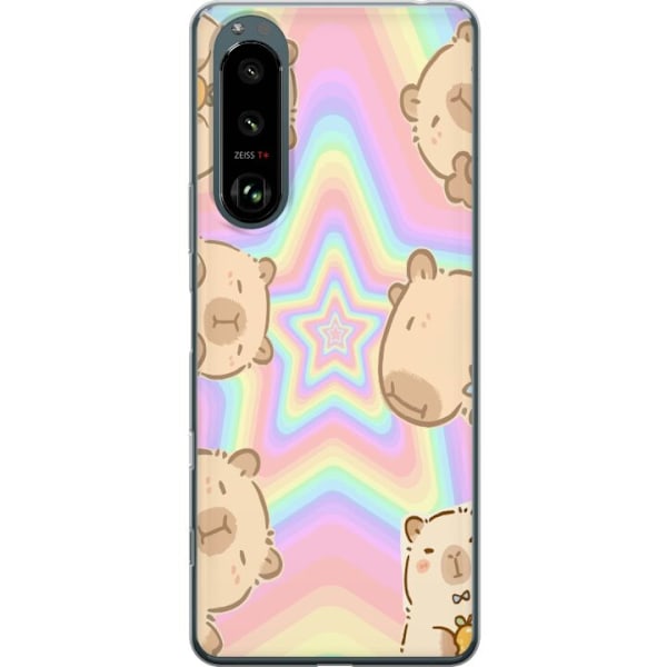 Sony Xperia 5 III Genomskinligt Skal Kawaii Capybara Galaxy S