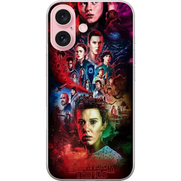 Apple iPhone 16 Läpinäkyvä kuori Stranger Things