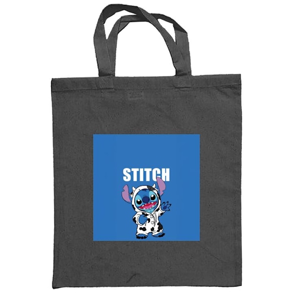 Tygpåse | Hållbar Shoppingväska i Tyg Stitch Mörkgrå one size