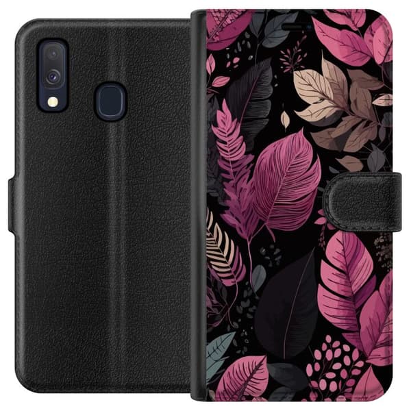 Kompatibel Tegnebogsetui til Samsung Galaxy A40 Löv