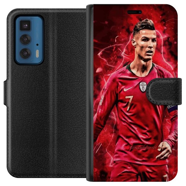 Motorola Edge 20 Pro Lommeboketui Ronaldo Ferdigheter - CR7 Design for Ekte Supportere