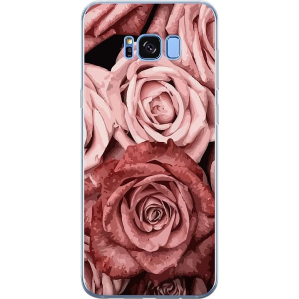 Samsung Galaxy S8 Läpinäkyvä kuori Ruusut
