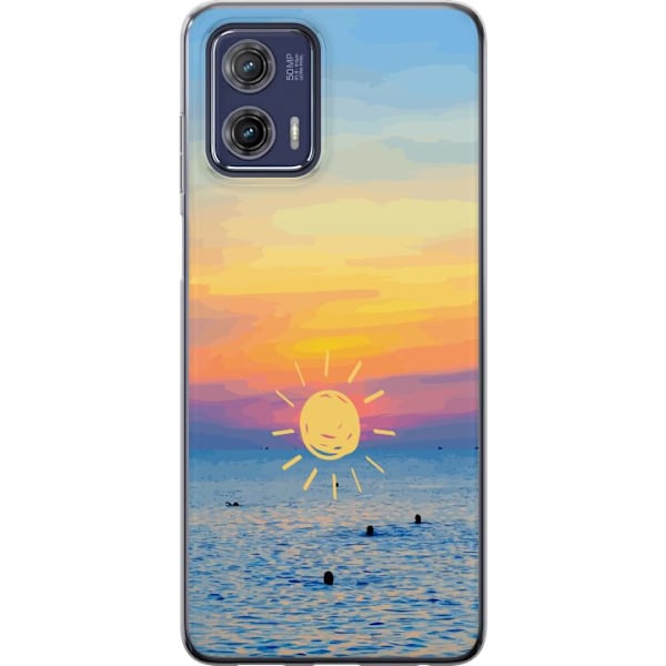 Motorola Moto G73 Läpinäkyvä kuori Auringonlasku