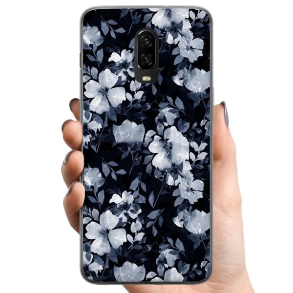 OnePlus 6T TPU Mobilcover Blomster