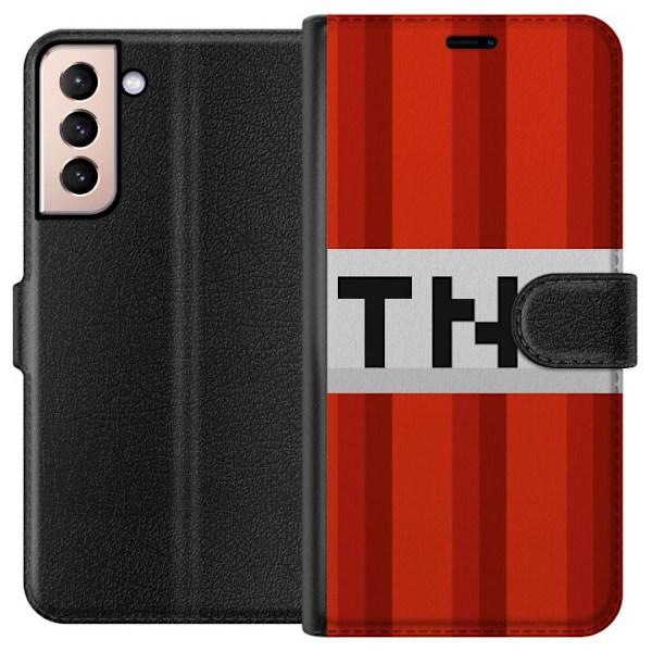 Samsung Galaxy S21 Plånboksfodral Minecraft TNT