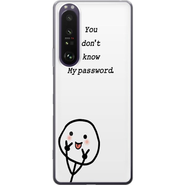 Sony Xperia 1 III Gennemsigtig cover Du Kender Ikke Mit Adgang
