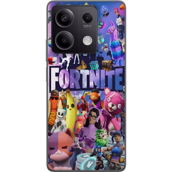 Xiaomi Redmi Note 13 Läpinäkyvä kuori Fortnite Skins Emotes