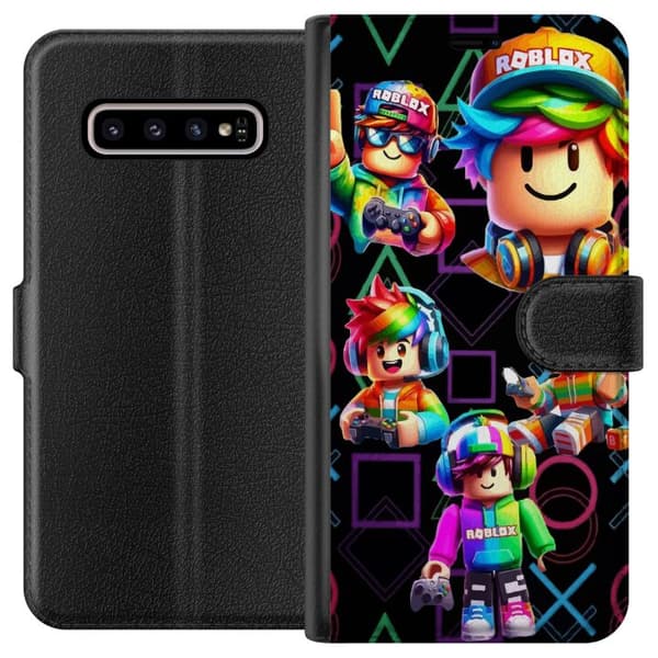 Kompatibelt Lommeboketui til Samsung Galaxy S10+ Roblox