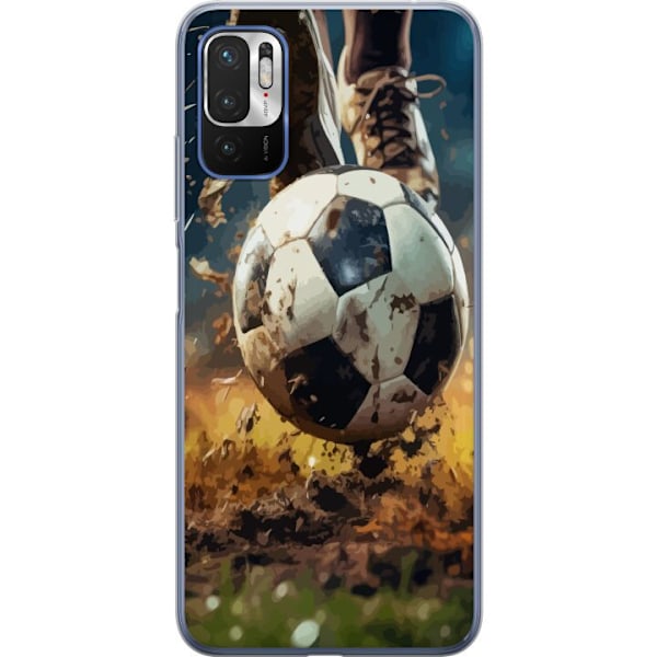 Xiaomi Redmi Note 10 5G Genomskinligt Skal Fotboll