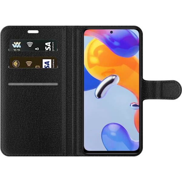 Xiaomi Redmi Note 11 Pro 5G Lompakkokotelo Bold Bot Head