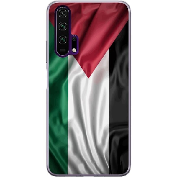 Honor 20 Pro  Läpinäkyvä kuori Palestiinan lippu – ikoninen vapauden symboli punaisessa, mustassa, valkoisessa ja vihreässä