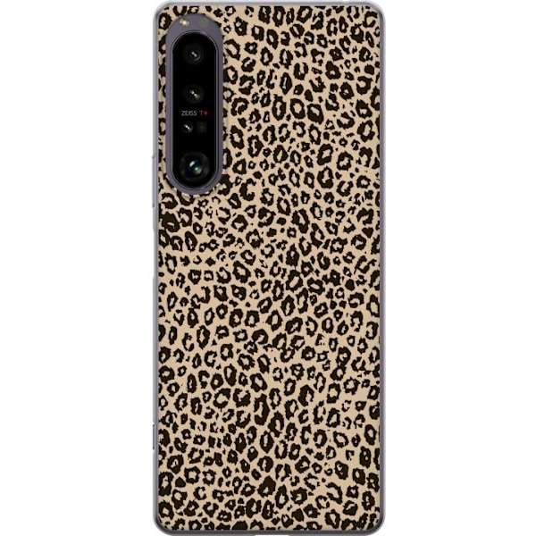 Sony Xperia 1 IV Genomskinligt Skal Leopard Mönster