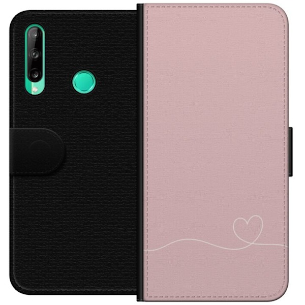 Huawei P40 lite E Lommeboketui Rosa Hjärna Design