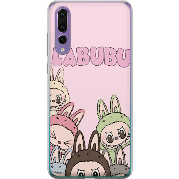 Huawei P20 Pro Genomskinligt Skal Labubu Pop Mart Karaktärer Figurer Samlarobjekt Populär Figurserie Design Pop Mart Toy Art Motiv
