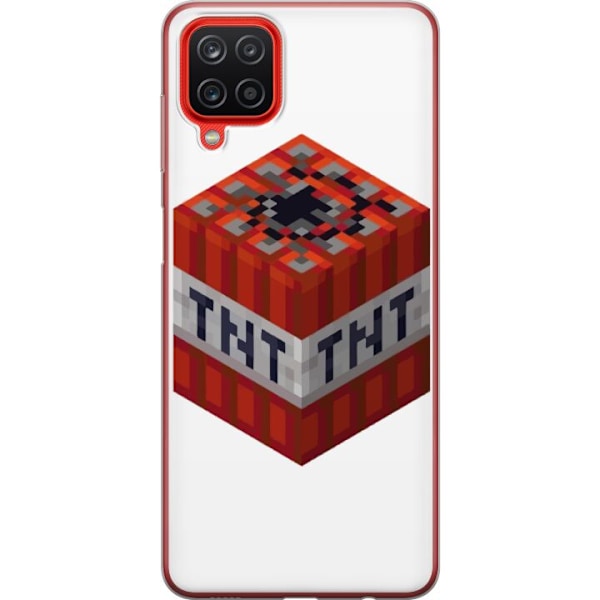 Samsung Galaxy A12 Läpinäkyvä kuori Minecraft TNT