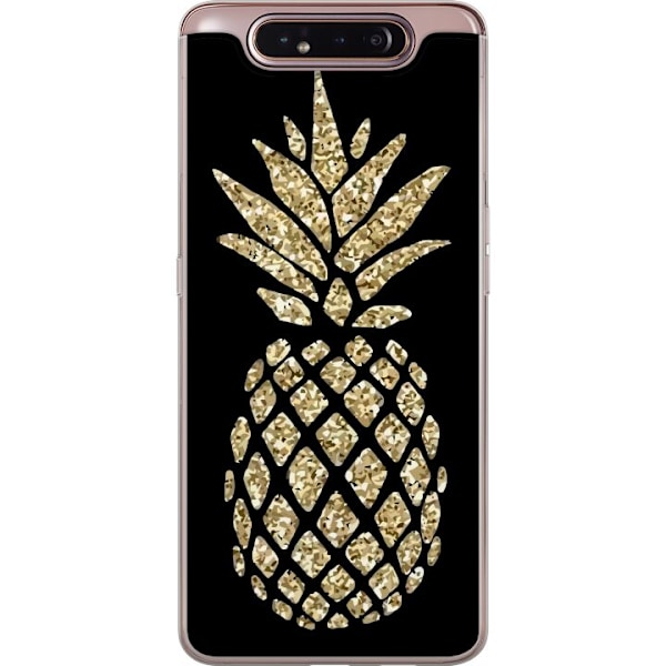 Samsung Galaxy A80 Gjennomsiktig deksel Ananas