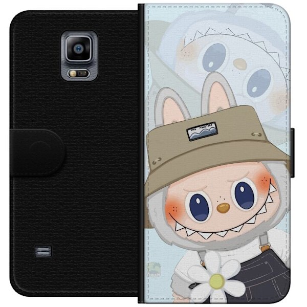 Samsung Galaxy Note 4 Lompakkokotelo Labubu hattuineen - Pop Mart -hahmo Mr. Butcher retrotyylillä ja luonteella