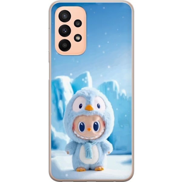 Samsung Galaxy A23 Gennemsigtig cover sort ridder fortnite