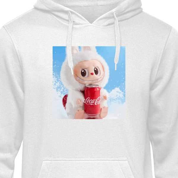 Hettegenser for Voksen | Komfortabel Hettegenser Labubu Summer Edition hvit XXL
