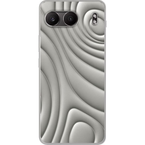 OnePlus Nord 4 Läpinäkyvä kuori Hopea-aallot
