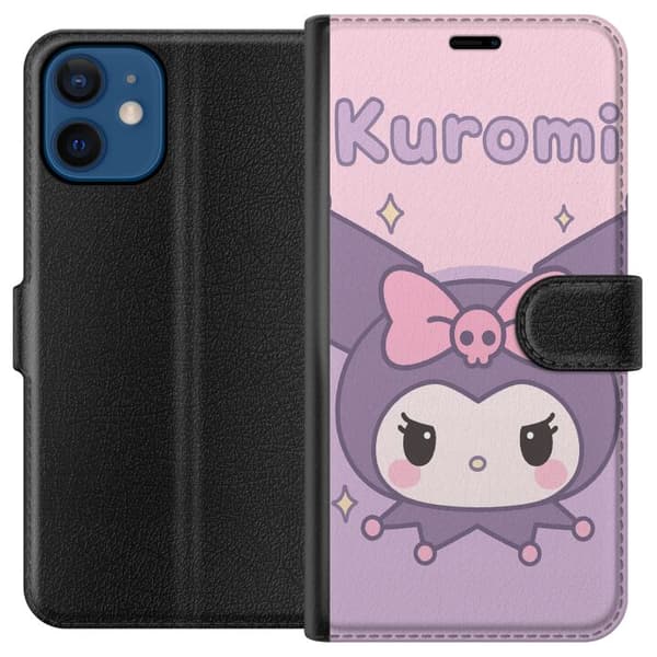 Kompatibelt Plånboksfodral till Apple iPhone 12 mini Kuromi Kawaii