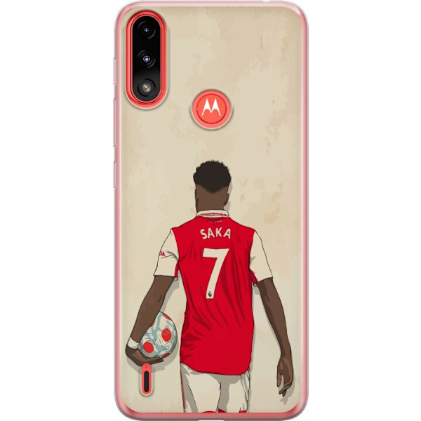 Motorola Moto E7 Power Läpinäkyvä kuori Arsenal FC Jalkapallo Arsenal FC Motiivi Pelaaja Premier League Englanti Suosittu Urheilulaji Jalkapallotä