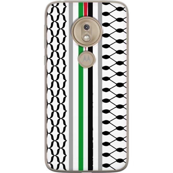 Motorola Moto G7 Play Genomskinligt Skal Keffiyeh, Palestina