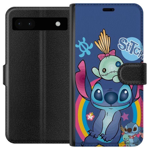 Google Pixel 6a Lompakkokotelo Stitch ja ystävä