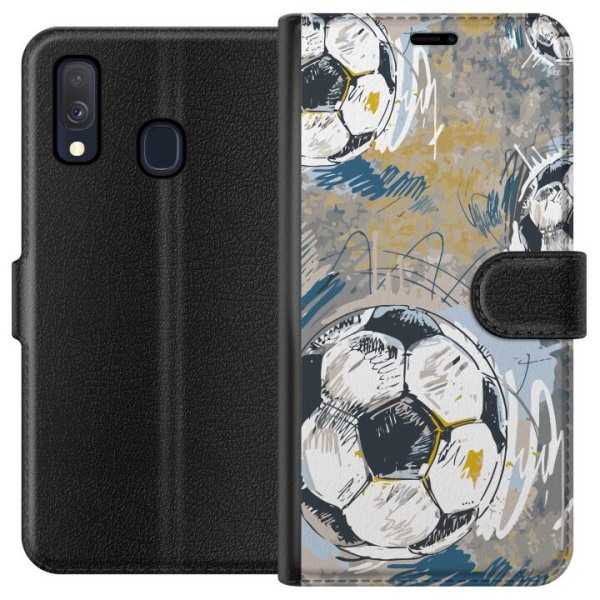 Samsung Galaxy A40 Plånboksfodral Fotboll