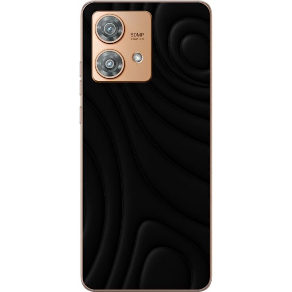 Motorola Edge 40 Neo Läpinäkyvä kuori Tummat Aallot