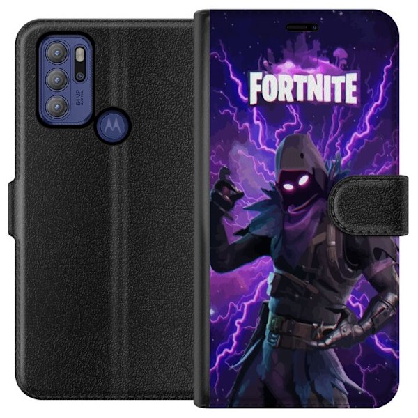 Motorola Moto G60S Plånboksfodral Fortnite Raven – Mörk St