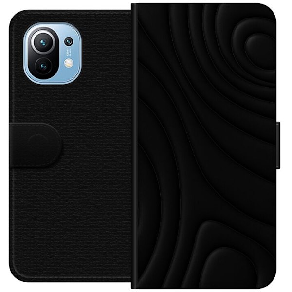 Xiaomi Mi 11 Lompakkokotelo Tummat Aallot