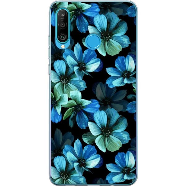 Kompatibelt Mobilskal till Huawei P30 lite Blommor