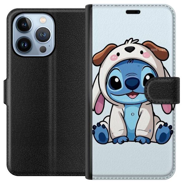 Apple iPhone 13 Pro Lompakkokotelo Stitch Koirapuku Lilo & Stitch Disney Hauska Design Sininen Avaruusolento Sarjakuva Hahmo Suosittu Lapsille Suositt