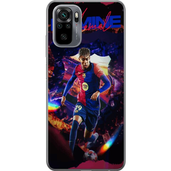 Xiaomi Redmi Note 10S Läpinäkyvä kuori Yamal Rising Talent FC Barcelona Pelaaja Nuori Jalkapalloilija Suosittu Motiivi Urheilu Espanja Lahjakkuus