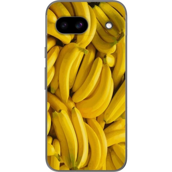 Google Pixel 8a Genomskinligt Skal Banana Pattern – lekfullt