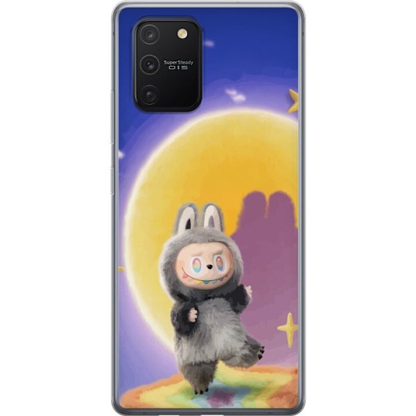 Samsung Galaxy S10 Lite Genomskinligt Skal Labubu Neon Pop –