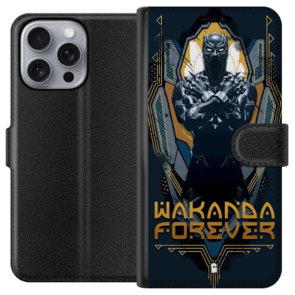 Apple iPhone 16 Pro Max Lommeboketui Black Panther: Wakanda Fo